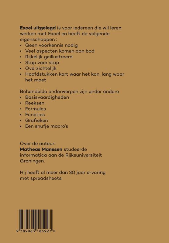 Achterkant van Excel uitgelegd