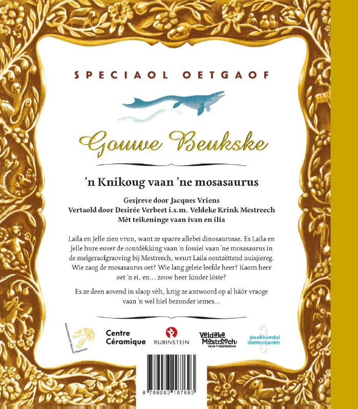 Achterkant van 'n Knikoug vaan 'ne mosasaurus