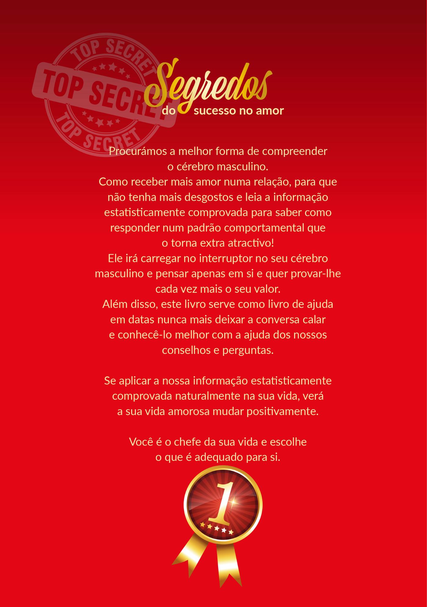 Achterkant van Segredos do successo no amor