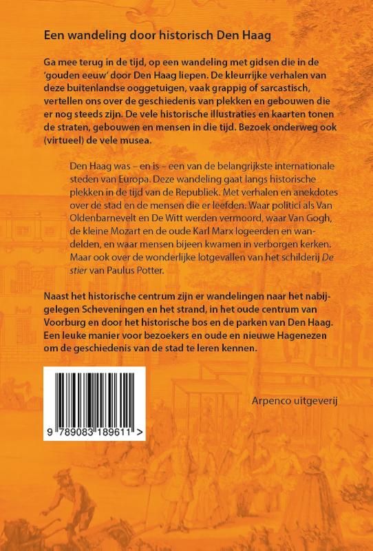 Achterkant van Een wandeling door historisch Den Haag