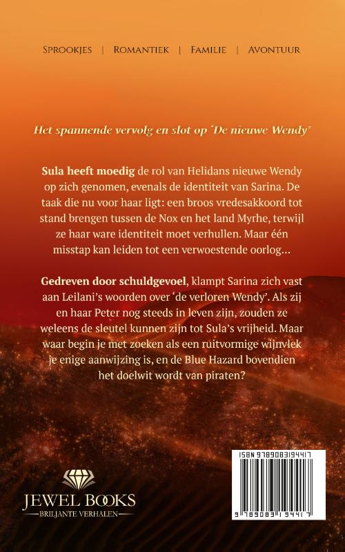 Achterkant van De verloren Wendy
