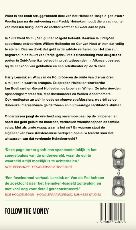 Achterkant van Het Heineken-losgeld