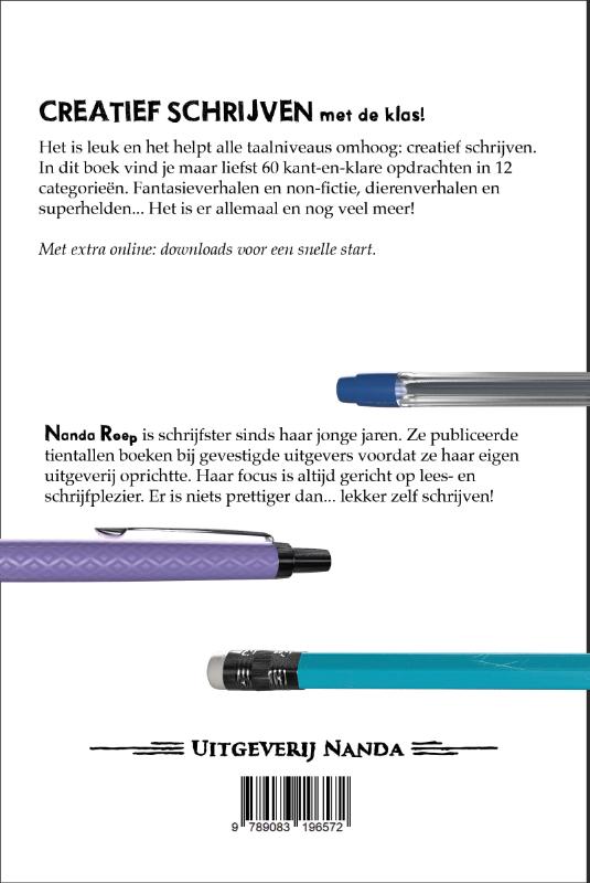 Achterkant van Creatief schrijven met de klas