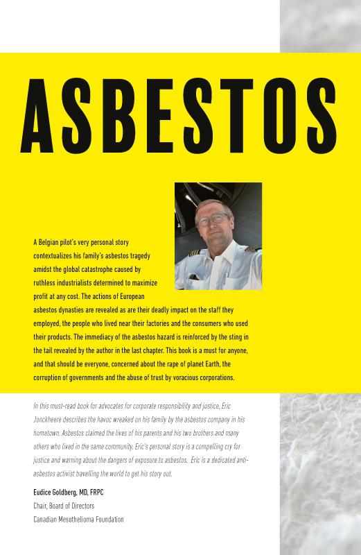Achterkant van ASBESTOS