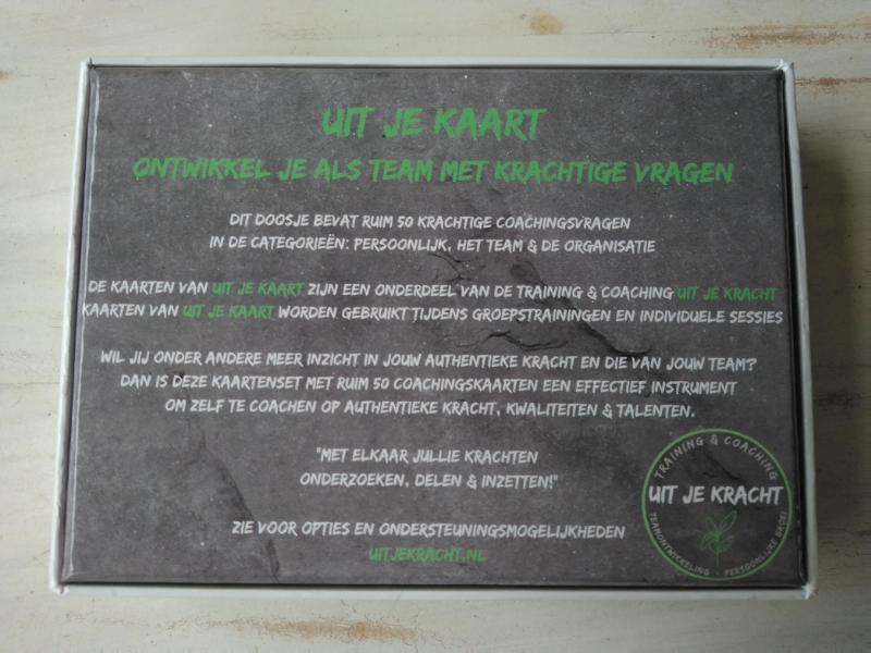 Achterkant van coachingskaarten
