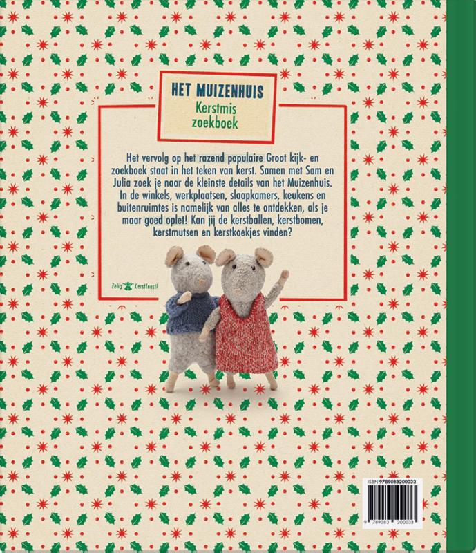 Achterkant van Kerstmis zoekboek