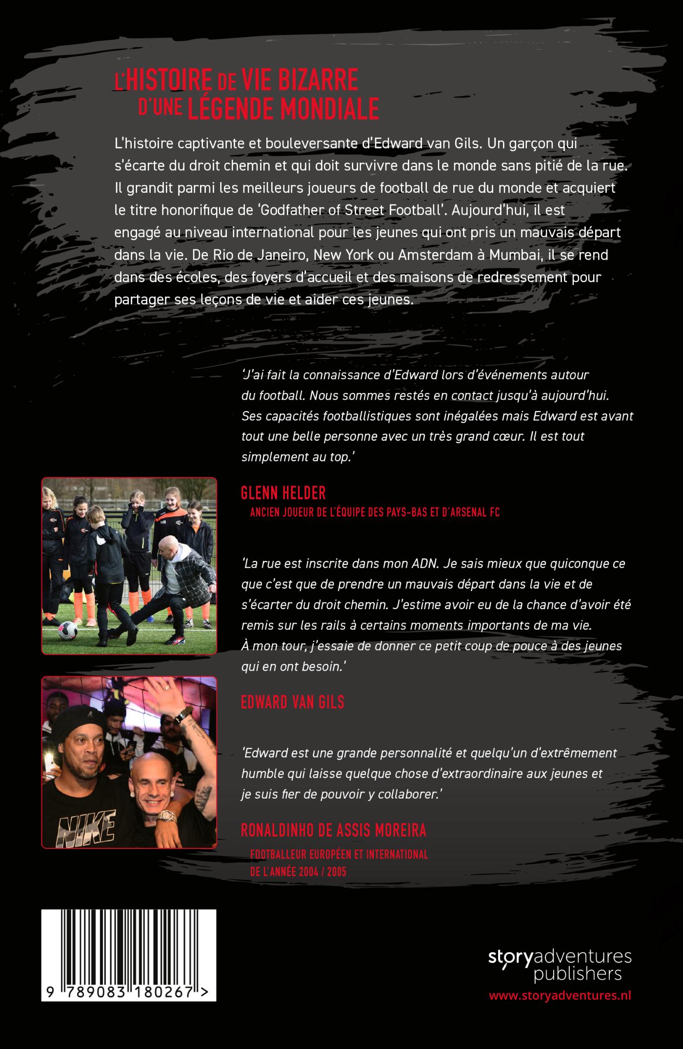 Achterkant van Edward van Gils. The Godfather of Street Football Speaks!