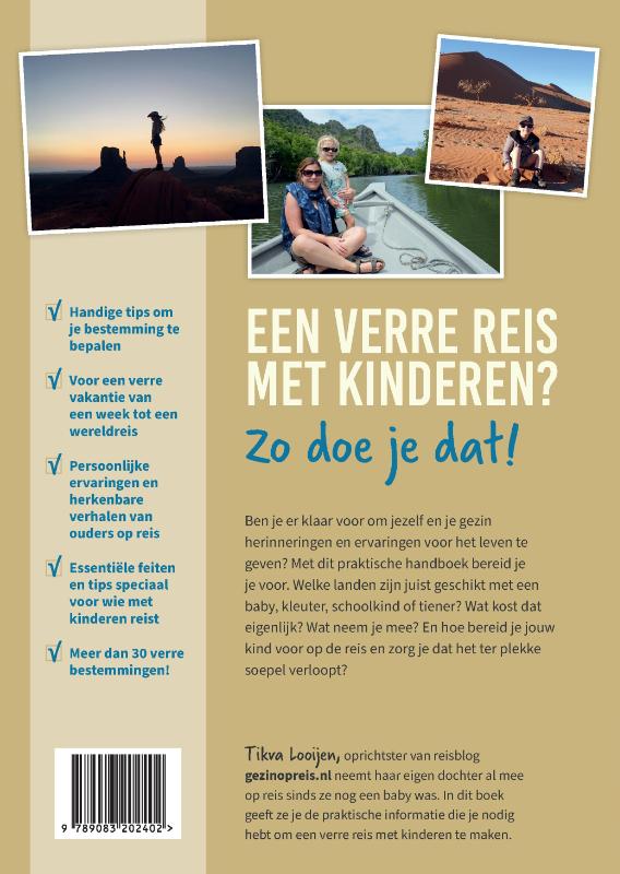 Achterkant van Handboek Verre Reizen met Kinderen