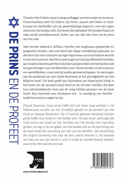Achterkant van De Prins en de Profeet