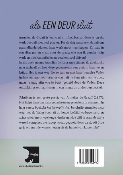 Achterkant van Als een deur sluit