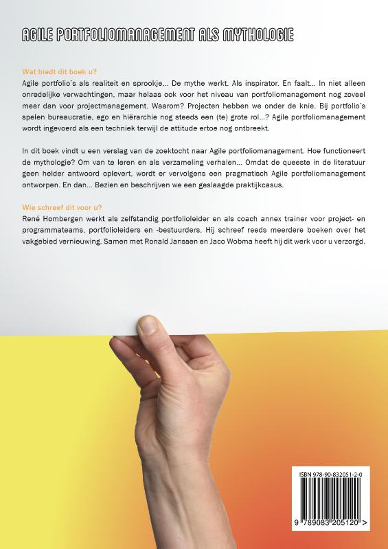 Achterkant van Agile portfoliomanagement als mythologie