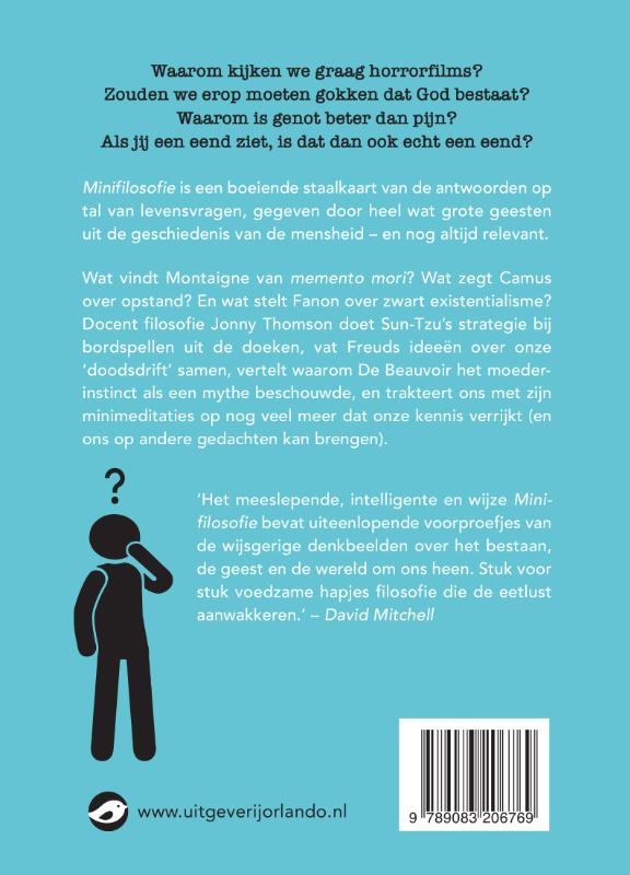 Achterkant van Minifilosofie