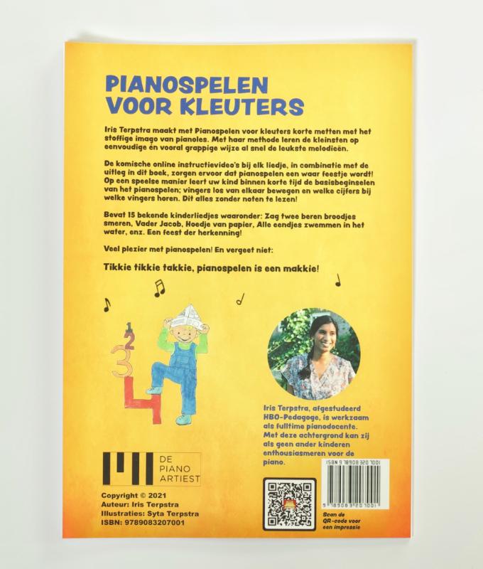 Achterkant van Pianospelen voor kleuters - De Feesteditie