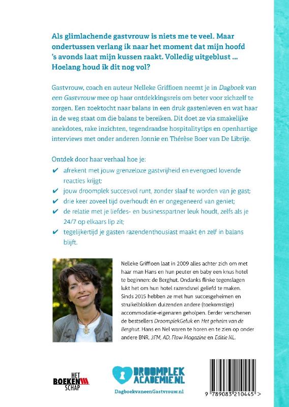 Achterkant van Dagboek van een Gastvrouw
