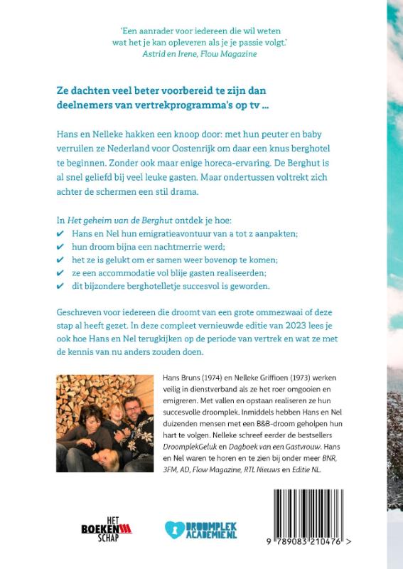 Achterkant van Het geheim van de Berghut