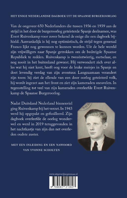 Achterkant van Een Hollandse jongen aan de Ebro