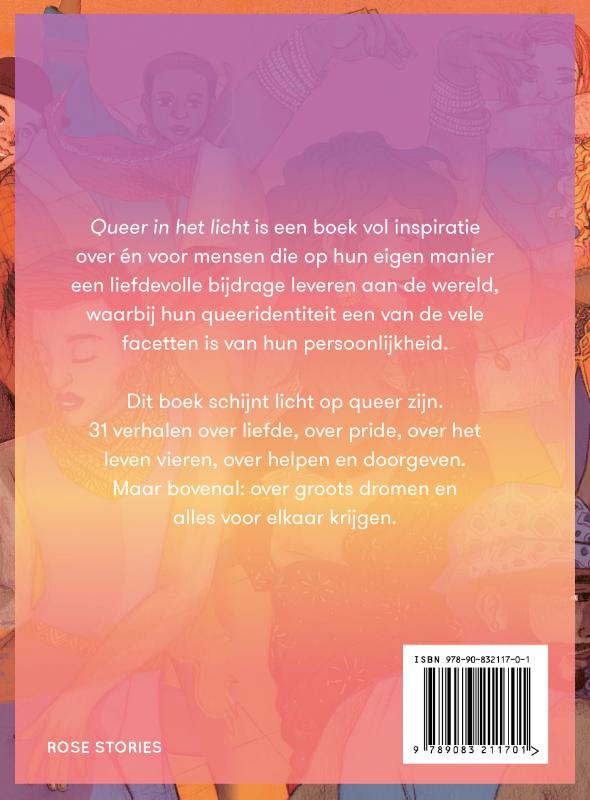 Achterkant van Queer in het licht