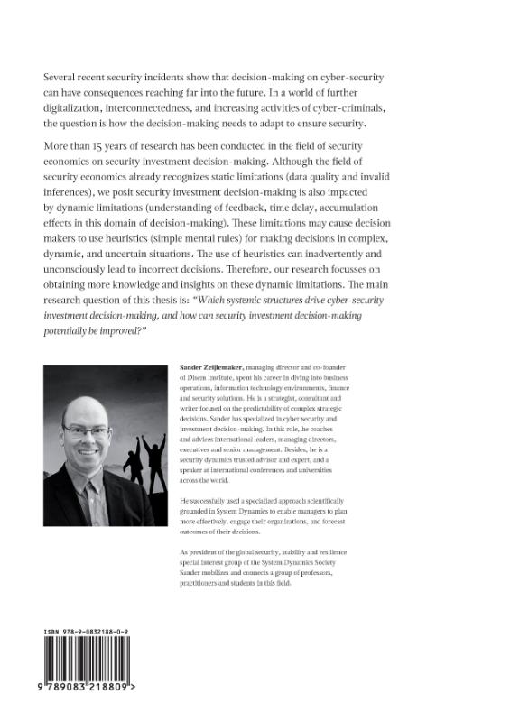 Achterkant van Unravelling the dynamic complexity of cyber-security