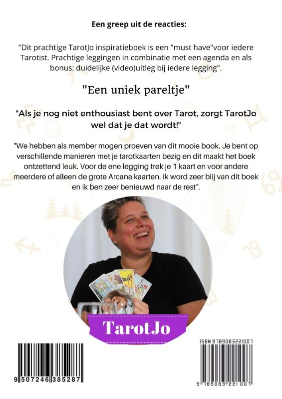 Achterkant van Tarot Inspiratieboek en Agenda Versie 1