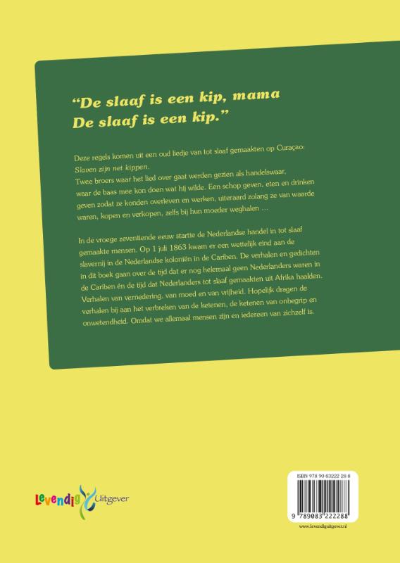 Achterkant van Slaven zijn net kippen