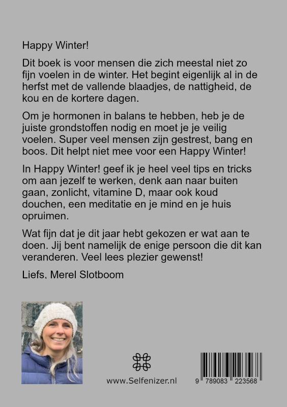 Achterkant van Happy Winter!