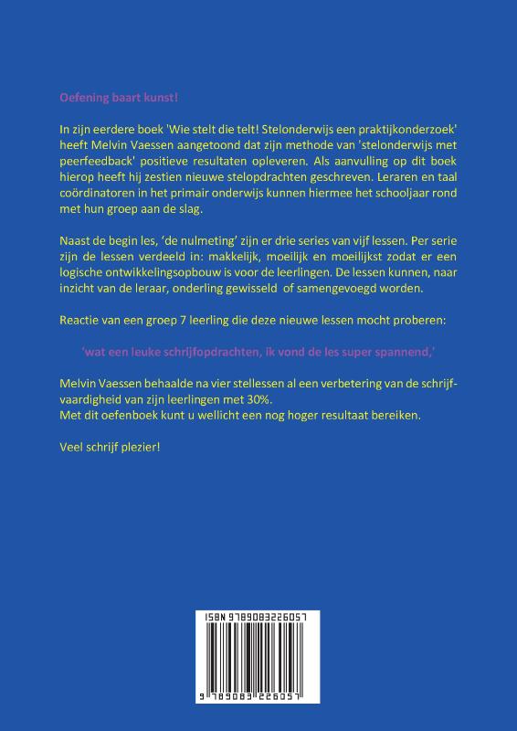 Achterkant van Oefening baart kunst!