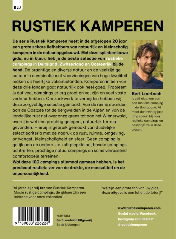 Achterkant van Rustiek Kamperen Duitsland Zwitserland Oostenrijk