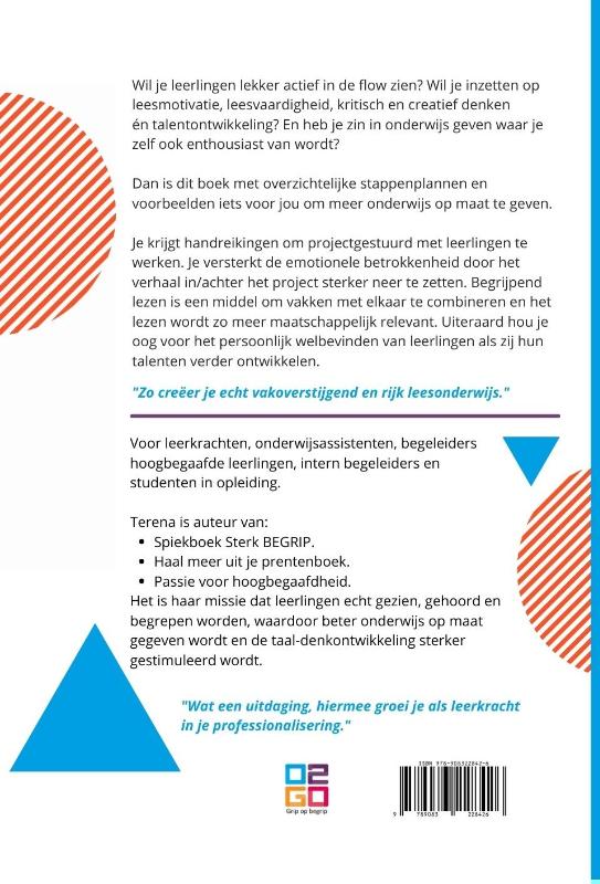 Achterkant van Outside the box met begrijpend lezen!
