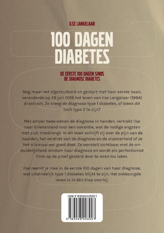 Achterkant van 100 dagen diabetes