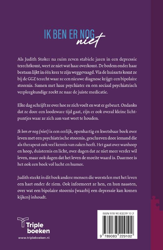 Achterkant van Ik ben er nog (niet)