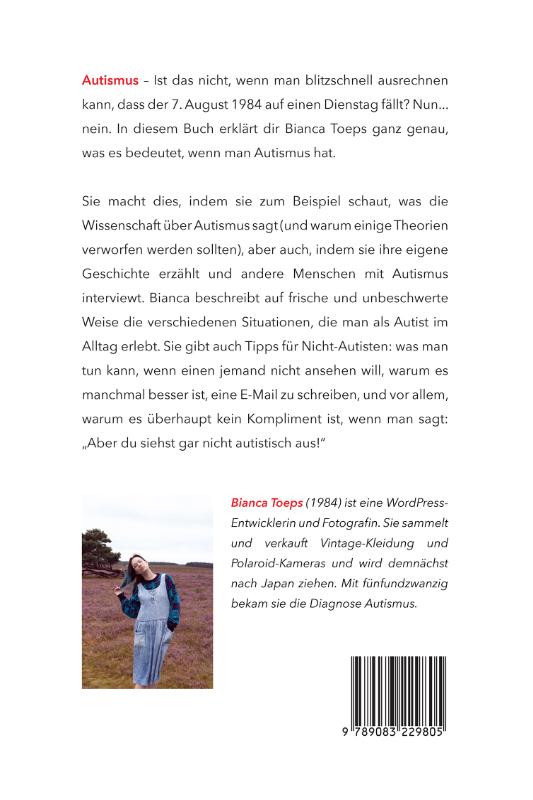 Achterkant van Aber du siehst gar nicht autistisch aus