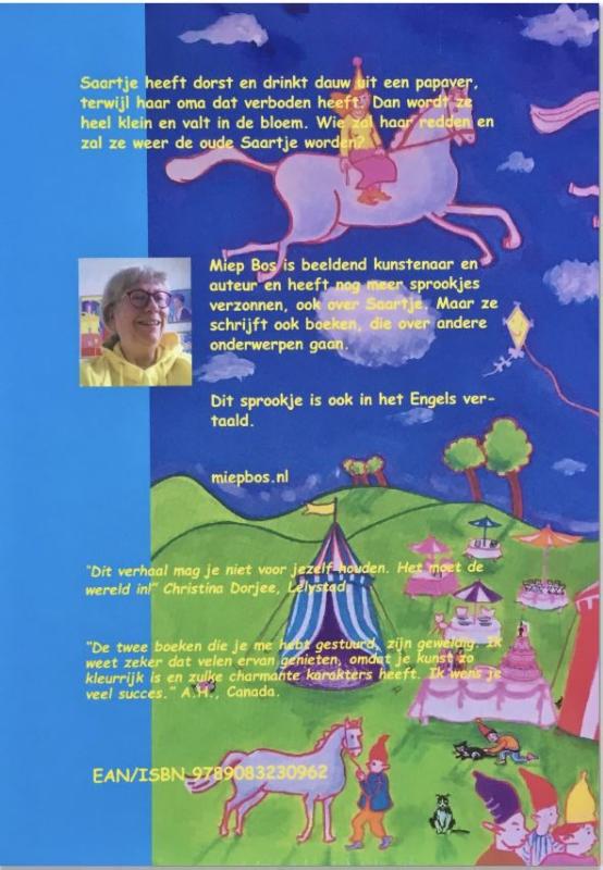 Achterkant van De bruiloft van Saartje Braafhart en Kabouter Withaar