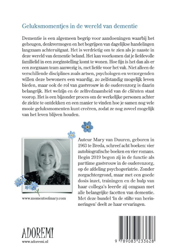 Achterkant van In de stilte van herinneringen