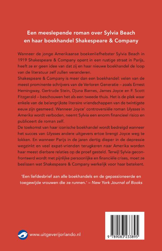 Achterkant van De boekverkoopster van Parijs