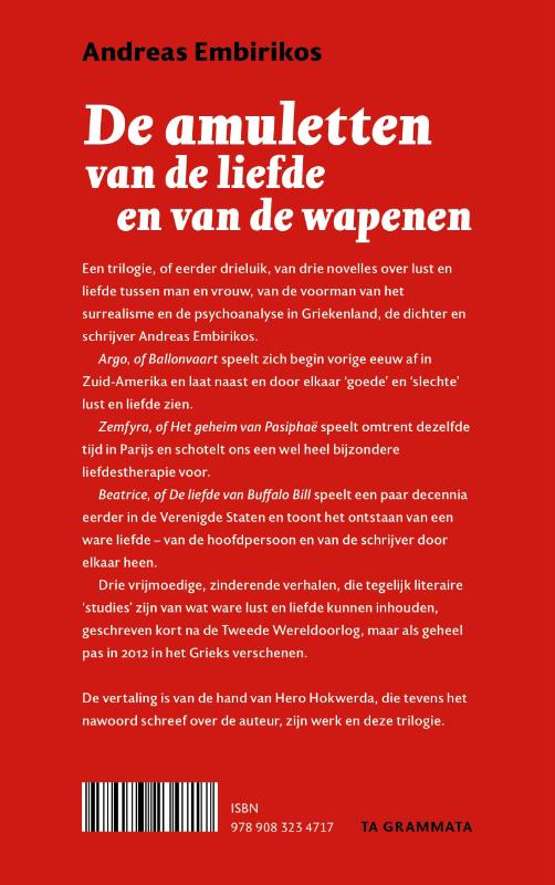 Achterkant van De amuletten van de liefde en van de wapenen