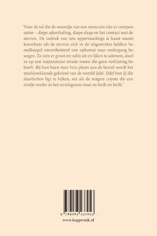 Achterkant van Het land van weinig regen