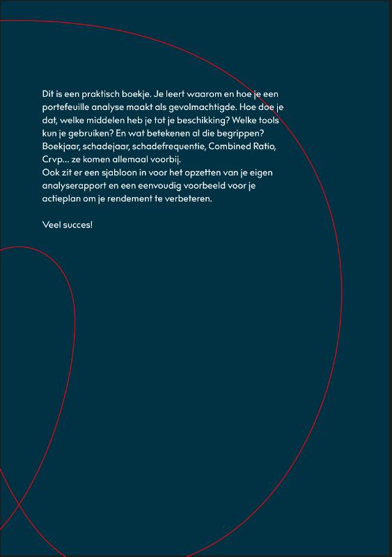 Achterkant van Portefeuille analyse