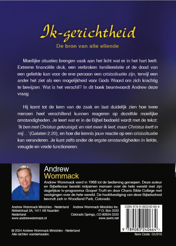 Achterkant van IK-GERICHTHEID