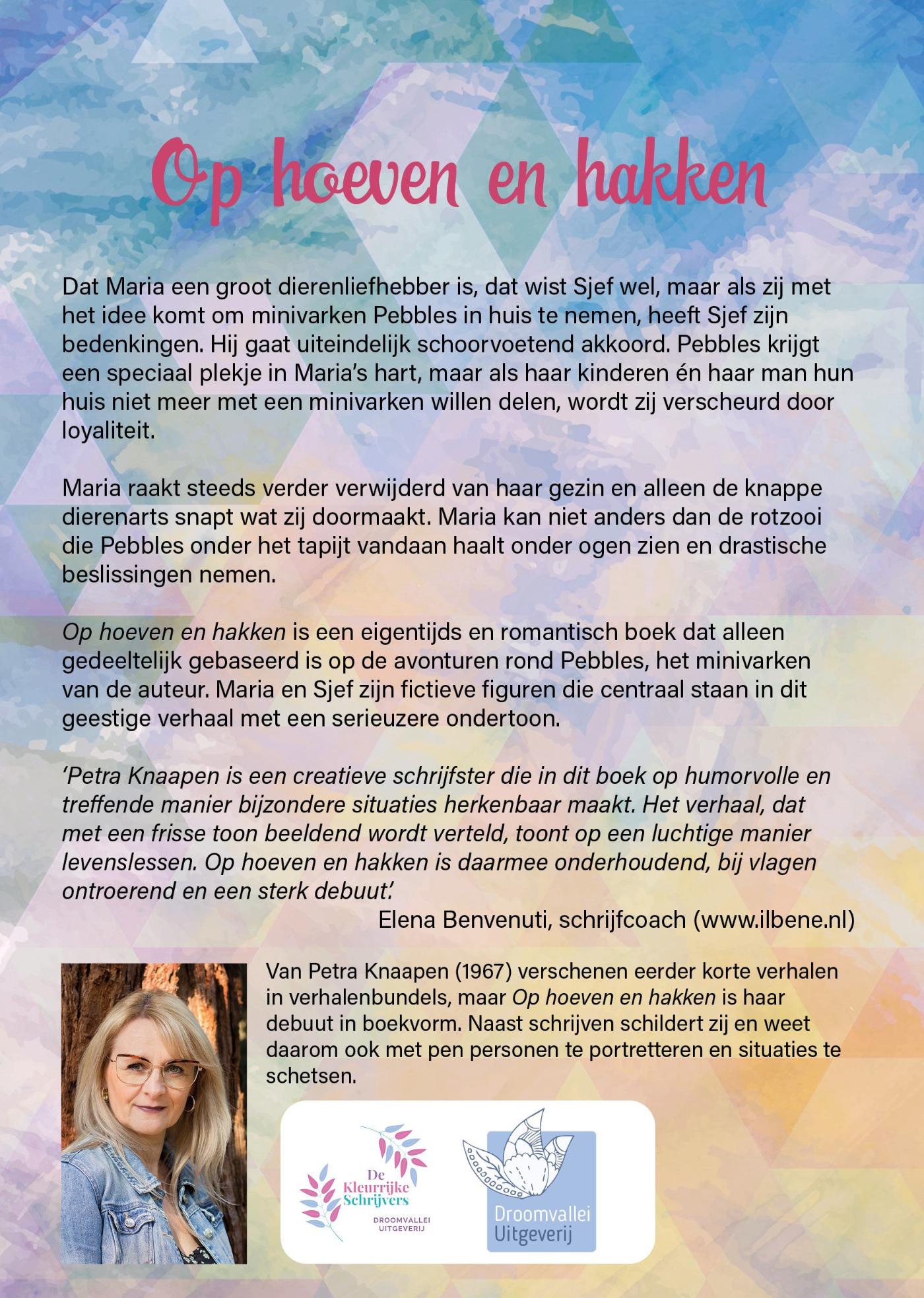 Achterkant van Op hoeven en hakken