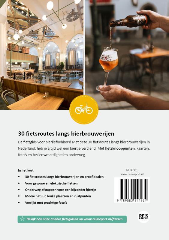 Achterkant van De bierfietsgids van Nederland - 30 fietsroutes langs brouwerijen