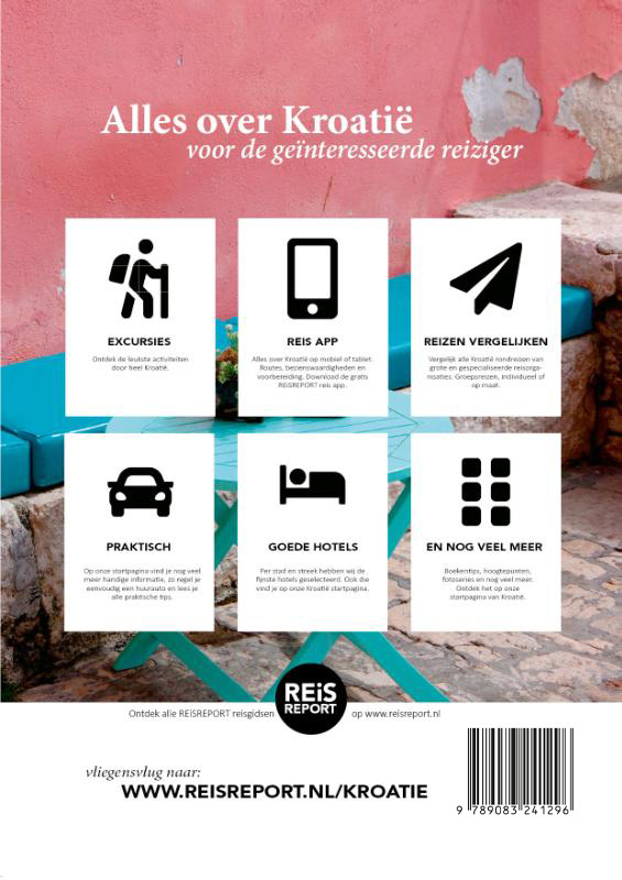 Achterkant van Kroatië reisgids magazine 2024