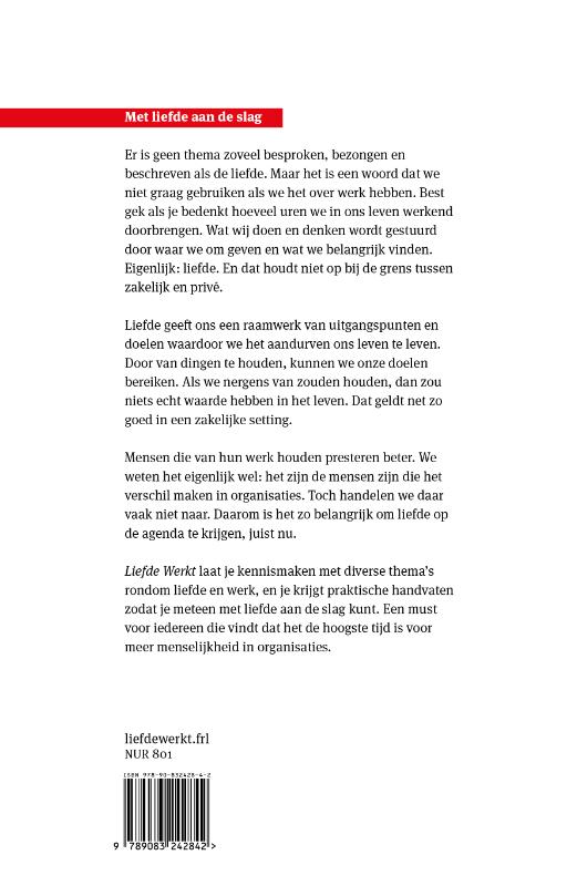Achterkant van Liefde werkt