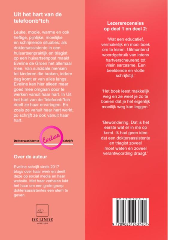 Achterkant van Uit het hart van de Telefoonb*tch