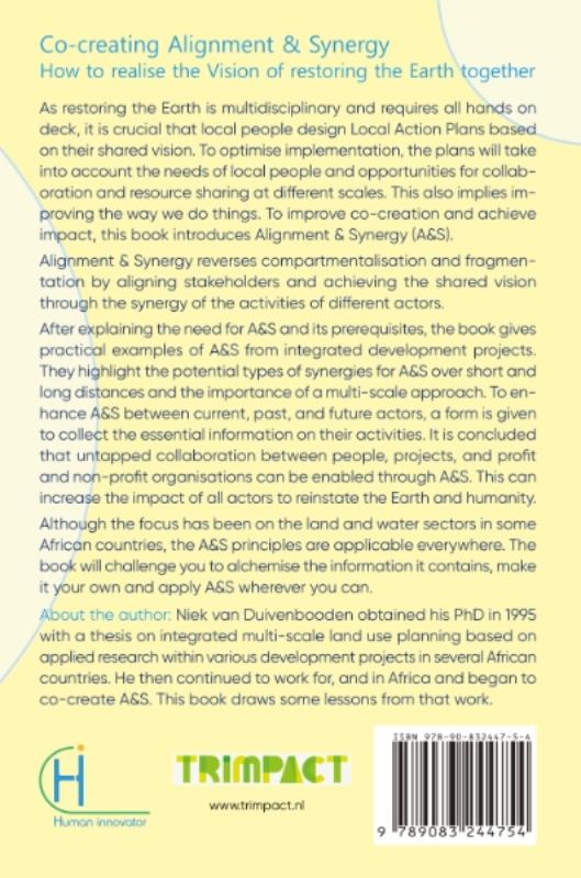 Achterkant van Co-creating Alignment & Synergy