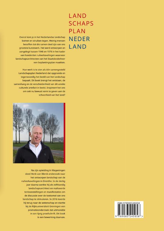 Achterkant van Landschapsplan Nederland