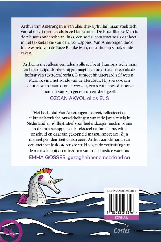 Achterkant van Boze Blanke Man