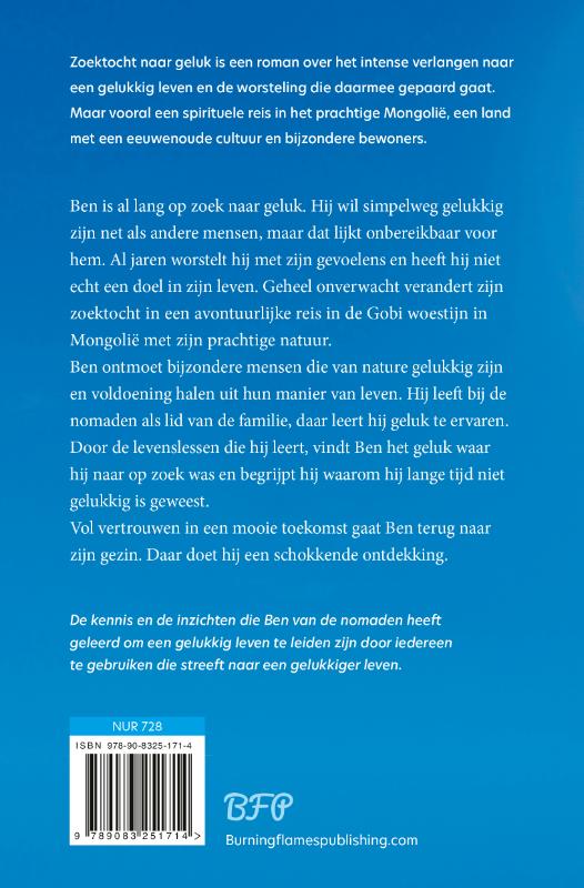 Achterkant van Zoektocht naar geluk