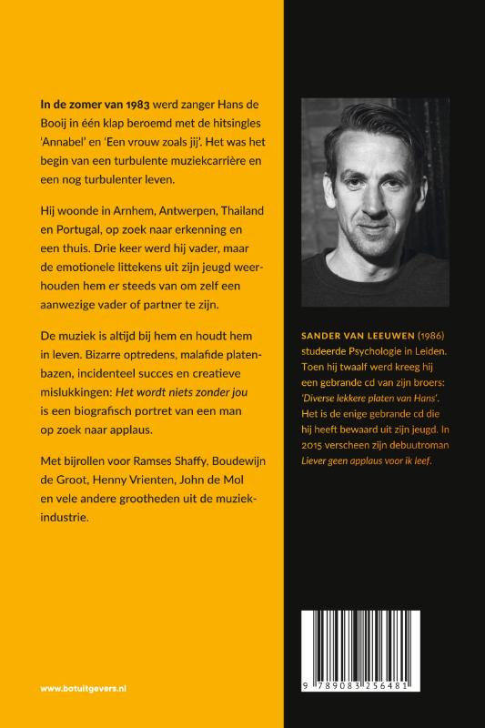 Achterkant van Het wordt niets zonder jou