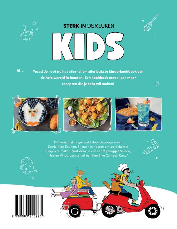 Achterkant van Sterk in de keuken Kids
