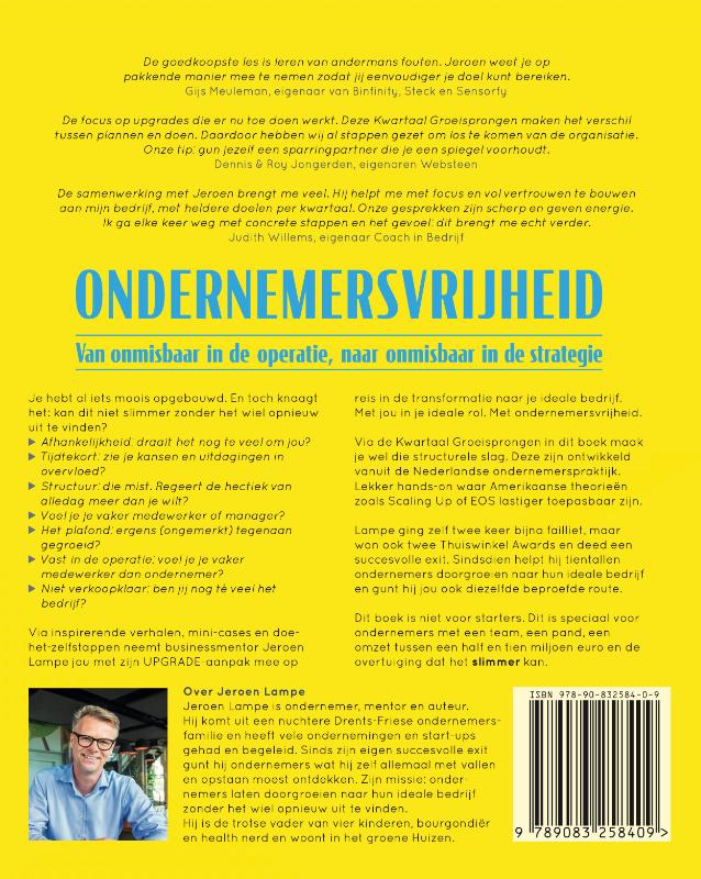 Achterkant van Ondernemersvrijheid
